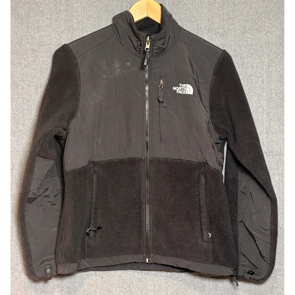 The North Face Denali Polartec Fleece Jacket Womens Small‎ Black AC6W Full Zip